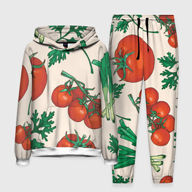 Мужской костюм 3D (с толстовкой) с принтом Летние овощи в Тюмени,  |  | 3d | зелень | летние | лето | лук | овощи | петрушка | помидоры | популярные | томаты