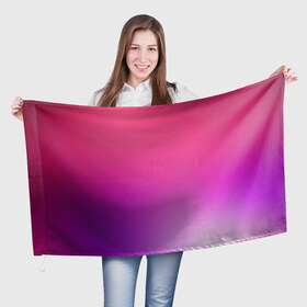 Флаг 3D с принтом Нежный цвет в Тюмени, 100% полиэстер | плотность ткани — 95 г/м2, размер — 67 х 109 см. Принт наносится с одной стороны | красный | нежный цвет | плавный переход | фиолетовый