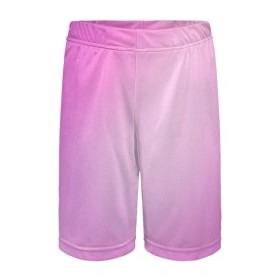 Детские спортивные шорты 3D с принтом Нежный фиолет в Тюмени,  100% полиэстер
 | пояс оформлен широкой мягкой резинкой, ткань тянется
 | Тематика изображения на принте: нежный цвет | плавный переход | розовый | фиолетовый