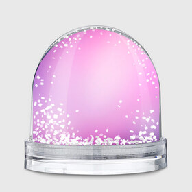 Снежный шар с принтом Нежный фиолет в Тюмени, Пластик | Изображение внутри шара печатается на глянцевой фотобумаге с двух сторон | нежный цвет | плавный переход | розовый | фиолетовый