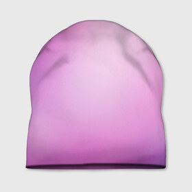 Шапка 3D с принтом Нежный фиолет в Тюмени, 100% полиэстер | универсальный размер, печать по всей поверхности изделия | нежный цвет | плавный переход | розовый | фиолетовый