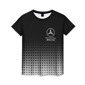 Женская футболка 3D с принтом Mercedes-Benz в Тюмени, 100% полиэфир ( синтетическое хлопкоподобное полотно) | прямой крой, круглый вырез горловины, длина до линии бедер | Тематика изображения на принте: amg | mercedes | mercedes значок | mercedes лого | mercedes марка | амг | бенц | лого автомобиля | логотип мерседес | мерин | мерс | мерседес | мерседес бенз | мерседес лого | мерседес эмблема
