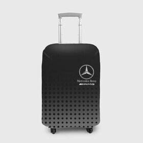 Чехол для чемодана 3D с принтом Mercedes-Benz в Тюмени, 86% полиэфир, 14% спандекс | двустороннее нанесение принта, прорези для ручек и колес | amg | mercedes | mercedes значок | mercedes лого | mercedes марка | амг | бенц | лого автомобиля | логотип мерседес | мерин | мерс | мерседес | мерседес бенз | мерседес лого | мерседес эмблема