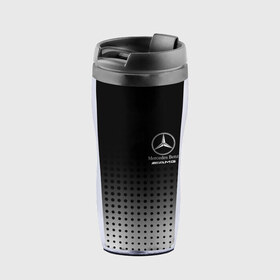 Термокружка-непроливайка с принтом Mercedes-Benz в Тюмени, внутренняя часть — пищевой пластик, наружная часть — прозрачный пластик, между ними — полиграфическая вставка с рисунком | объем — 350 мл, герметичная крышка | amg | mercedes | mercedes значок | mercedes лого | mercedes марка | амг | бенц | лого автомобиля | логотип мерседес | мерин | мерс | мерседес | мерседес бенз | мерседес лого | мерседес эмблема