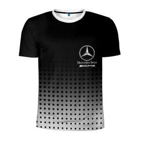 Мужская футболка 3D спортивная с принтом Mercedes-Benz в Тюмени, 100% полиэстер с улучшенными характеристиками | приталенный силуэт, круглая горловина, широкие плечи, сужается к линии бедра | amg | mercedes | mercedes значок | mercedes лого | mercedes марка | амг | бенц | лого автомобиля | логотип мерседес | мерин | мерс | мерседес | мерседес бенз | мерседес лого | мерседес эмблема