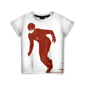 Детская футболка 3D с принтом The Flash в Тюмени, 100% гипоаллергенный полиэфир | прямой крой, круглый вырез горловины, длина до линии бедер, чуть спущенное плечо, ткань немного тянется | barry allen | the flash | vdzabma | барри аллен | флэш