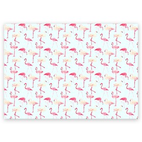 Поздравительная открытка с принтом Фламинго в Тюмени, 100% бумага | плотность бумаги 280 г/м2, матовая, на обратной стороне линовка и место для марки
 | Тематика изображения на принте: красный | птица | розовая птица | розовый | фламинго