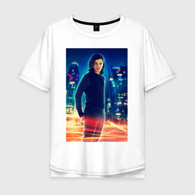 Мужская футболка хлопок Oversize с принтом Cisco Ramon в Тюмени, 100% хлопок | свободный крой, круглый ворот, “спинка” длиннее передней части | cisco ramon | the flash | vdzabma | флэш | циско рамон