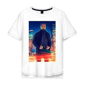 Мужская футболка хлопок Oversize с принтом Joe West в Тюмени, 100% хлопок | свободный крой, круглый ворот, “спинка” длиннее передней части | joe west | the flash | vdzabma | джо уэст | флэш