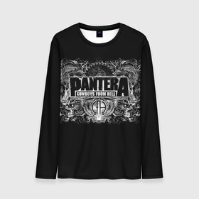 Мужской лонгслив 3D с принтом PANTERA. в Тюмени, 100% полиэстер | длинные рукава, круглый вырез горловины, полуприлегающий силуэт | pantera | американская метал группа | грув метал | группа | музыка | пантера | рок | рок группа