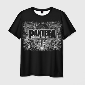 Мужская футболка 3D с принтом PANTERA. в Тюмени, 100% полиэфир | прямой крой, круглый вырез горловины, длина до линии бедер | pantera | американская метал группа | грув метал | группа | музыка | пантера | рок | рок группа