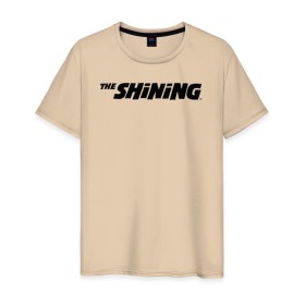 Мужская футболка хлопок с принтом The Shining Logo в Тюмени, 100% хлопок | прямой крой, круглый вырез горловины, длина до линии бедер, слегка спущенное плечо. | the shining | vdosadir | сияние | стэнли кубрик