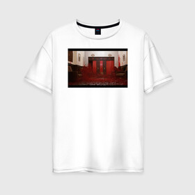 Женская футболка хлопок Oversize с принтом The Shining Frame в Тюмени, 100% хлопок | свободный крой, круглый ворот, спущенный рукав, длина до линии бедер
 | the shining | vdosadir | сияние | стэнли кубрик