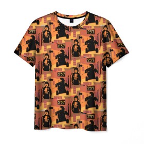 Мужская футболка 3D с принтом The Shining 237 Pattern в Тюмени, 100% полиэфир | прямой крой, круглый вырез горловины, длина до линии бедер | 