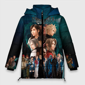 Женская зимняя куртка 3D с принтом Final Fantasy VII Remake в Тюмени, верх — 100% полиэстер; подкладка — 100% полиэстер; утеплитель — 100% полиэстер | длина ниже бедра, силуэт Оверсайз. Есть воротник-стойка, отстегивающийся капюшон и ветрозащитная планка. 

Боковые карманы с листочкой на кнопках и внутренний карман на молнии | баррет уоллес | мидгар. шинра. лавина. клауд страйф | солдат | тифа