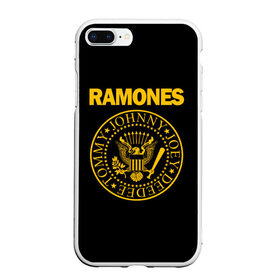 Чехол для iPhone 7Plus/8 Plus матовый с принтом RAMONES в Тюмени, Силикон | Область печати: задняя сторона чехла, без боковых панелей | america | ramones | rock | usa | америка | джонни рамон | джоуи рамон | ди ди рамон | клем бурк | кристофер уорд | марки рамон | рамоунз | ричи рамон | рок | сша | томми рамон