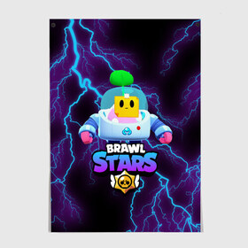 Постер с принтом Brawl Stars SPROUT в Тюмени, 100% бумага
 | бумага, плотность 150 мг. Матовая, но за счет высокого коэффициента гладкости имеет небольшой блеск и дает на свету блики, но в отличии от глянцевой бумаги не покрыта лаком | 8 bit | 8 бит | brawl | brawl stars | crow | leon | sprout | stars | бравл | бравл старс | браво старс | гроза | игра | компьютерная | кров | леон | молния | онлайн | старс