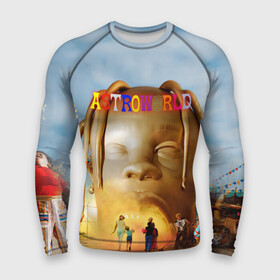 Мужской рашгард 3D с принтом TRAVIS SCOTT в Тюмени,  |  | america | astroworld | cactus jack | rap | travis scott | usa | wish you were here | америка | зарубежный реп | кактус джек | реп | сша | трэвис скотт