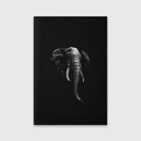 Обложка для паспорта матовая кожа с принтом Слон в Тюмени, натуральная матовая кожа | размер 19,3 х 13,7 см; прозрачные пластиковые крепления | арт | животные | звери | слон | слоны