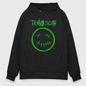 Мужское худи Oversize хлопок с принтом TRAVIS SCOTT в Тюмени, френч-терри — 70% хлопок, 30% полиэстер. Мягкий теплый начес внутри —100% хлопок | боковые карманы, эластичные манжеты и нижняя кромка, капюшон на магнитной кнопке | america | astroworld | cactus jack | rap | travis scott | usa | wish you were here | америка | зарубежный реп | кактус джек | реп | сша | трэвис скотт