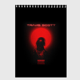 Скетчбук с принтом TRAVIS SCOTT в Тюмени, 100% бумага
 | 48 листов, плотность листов — 100 г/м2, плотность картонной обложки — 250 г/м2. Листы скреплены сверху удобной пружинной спиралью | america | astroworld | cactus jack | rap | travis scott | usa | wish you were here | америка | зарубежный реп | кактус джек | реп | сша | трэвис скотт