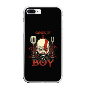 Чехол для iPhone 7Plus/8 Plus матовый с принтом God of War Cook it Boy в Тюмени, Силикон | Область печати: задняя сторона чехла, без боковых панелей | atreus | god of war | god of war 4 | gow | kratos | ps4 | атрей | бог войны | гов | зы4 | кратос | левиафан | мальчик | мимир | мировой змей | пиратs | руны | эксклюзив