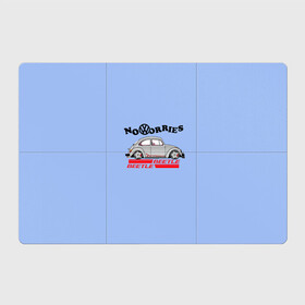 Магнитный плакат 3Х2 с принтом Volkswagen Beetle в Тюмени, Полимерный материал с магнитным слоем | 6 деталей размером 9*9 см | Тематика изображения на принте: volkswagen beetle | авто | битл | гонки | жук | машина | фольц | фольцваген
