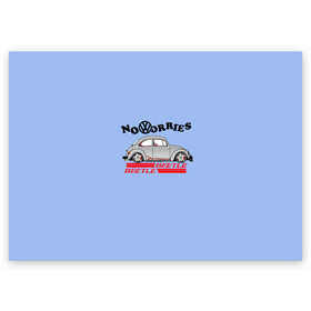 Поздравительная открытка с принтом Volkswagen Beetle в Тюмени, 100% бумага | плотность бумаги 280 г/м2, матовая, на обратной стороне линовка и место для марки
 | Тематика изображения на принте: volkswagen beetle | авто | битл | гонки | жук | машина | фольц | фольцваген