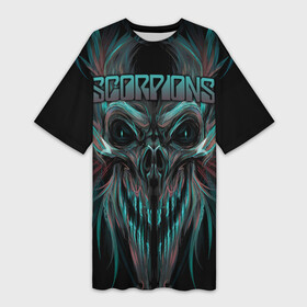Платье-футболка 3D с принтом Scorpions в Тюмени,  |  | klaus meine | live in munich | return to forever | rock music | scorpions | you like | клаус майне | маттиас ябс | рудольф шенкер | скорпионз