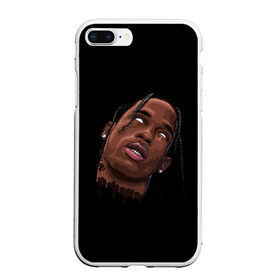 Чехол для iPhone 7Plus/8 Plus матовый с принтом Travis Scott в Тюмени, Силикон | Область печати: задняя сторона чехла, без боковых панелей | astronomical | astroworld | astroworld travis scott | fortnite | travis scott | концерт | концерт fortnite | космос | рэпер | тревис | трэвис скотт | фортнайт