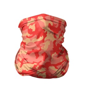 Бандана-труба 3D с принтом Оранжевый камуфляж в Тюмени, 100% полиэстер, ткань с особыми свойствами — Activecool | плотность 150‒180 г/м2; хорошо тянется, но сохраняет форму | camouflage | camuflage | kamouflage | orange | pink | абстракция | камуфляж | комуфляж | оранжевый | пятна | розовый