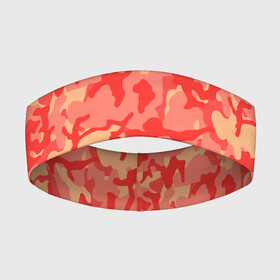 Повязка на голову 3D с принтом Оранжевый камуфляж в Тюмени,  |  | camouflage | camuflage | kamouflage | orange | pink | абстракция | камуфляж | комуфляж | оранжевый | пятна | розовый