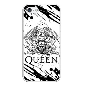 Чехол для iPhone 5/5S матовый с принтом QUEEN в Тюмени, Силикон | Область печати: задняя сторона чехла, без боковых панелей | queen | британская рок группа | квин | куин | кьюин | мистер робот | музыка | рами малек | рок | рок музыка | фредди меркьюри