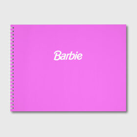 Альбом для рисования с принтом Barbie в Тюмени, 100% бумага
 | матовая бумага, плотность 200 мг. | Тематика изображения на принте: barbie | барби | кукла | кукла барби