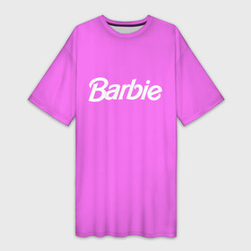 Платье-футболка 3D с принтом Barbie в Тюмени,  |  | Тематика изображения на принте: barbie | барби | кукла | кукла барби
