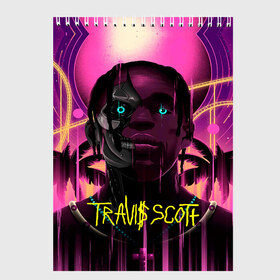 Скетчбук с принтом TRAVIS SCOTT+FORTNITE в Тюмени, 100% бумага
 | 48 листов, плотность листов — 100 г/м2, плотность картонной обложки — 250 г/м2. Листы скреплены сверху удобной пружинной спиралью | america | astro jack | astroworld | cactus jack | fortnite | fortnite 2 | fortnite х | rap | travis scott | usa | wish you were here | америка | астро джек | зарубежный реп | кактус джек | реп | сша | трэвис скотт | фортнайт | фортнайт 2