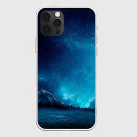 Чехол для iPhone 12 Pro Max с принтом Ночное поле в Тюмени, Силикон |  | Тематика изображения на принте: горы | звёздное небо | небо | ночь | облака | поле