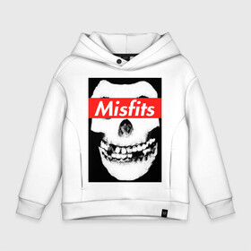 Детское худи Oversize хлопок с принтом Misfits в Тюмени, френч-терри — 70% хлопок, 30% полиэстер. Мягкий теплый начес внутри —100% хлопок | боковые карманы, эластичные манжеты и нижняя кромка, капюшон на магнитной кнопке | clash | cure | horror | horrorpunk | linkin park | misfits | punk | punkrock | ramones | король и шут | панкрок