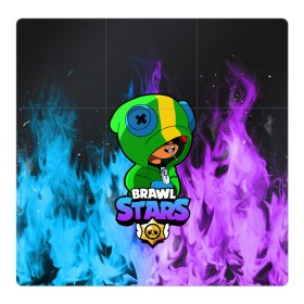 Магнитный плакат 3Х3 с принтом Brawl Stars LEON в Тюмени, Полимерный материал с магнитным слоем | 9 деталей размером 9*9 см | 8 bit | 8 бит | bibi | brawl | brawl stars | crow | leon | spike | sprout | stars | бравл | бравл старс | браво старс | игра | компьютерная | кров | леон | огонь | онлайн | старс