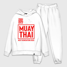 Мужской костюм хлопок OVERSIZE с принтом MUAY THAI в Тюмени,  |  | boxing | fight | kickboxing | mma | muay thai | боец | бокс | мма | муай тай | тайский бокс