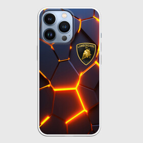 Чехол для iPhone 13 Pro с принтом LAMBORGHINI | 3D ПЛИТЫ в Тюмени,  |  | Тематика изображения на принте: auto | brand | lamborghini | sport | авто | автомобиль | автомобильные | бренд | ламборгини | марка | машины | спорт