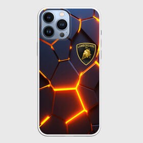 Чехол для iPhone 13 Pro Max с принтом LAMBORGHINI | 3D ПЛИТЫ в Тюмени,  |  | Тематика изображения на принте: auto | brand | lamborghini | sport | авто | автомобиль | автомобильные | бренд | ламборгини | марка | машины | спорт