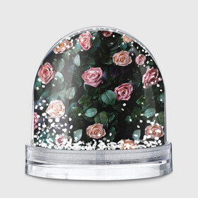 Снежный шар с принтом PINK ROSES в Тюмени, Пластик | Изображение внутри шара печатается на глянцевой фотобумаге с двух сторон | листья | растения | розовые | розы | цветы