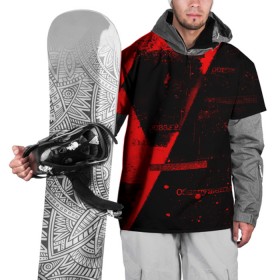 Накидка на куртку 3D с принтом Grunge art red в Тюмени, 100% полиэстер |  | Тематика изображения на принте: art | grunge | red | арт | буквы | гранж | красный | надпись | символы | слова | сообщение | текст | фраза | фразы