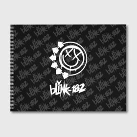 Альбом для рисования с принтом Blink-182 (4) в Тюмени, 100% бумага
 | матовая бумага, плотность 200 мг. | blink | music | rock | блинк | музыка | рок