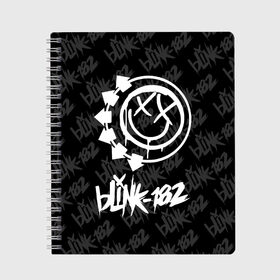 Тетрадь с принтом Blink-182 (4) в Тюмени, 100% бумага | 48 листов, плотность листов — 60 г/м2, плотность картонной обложки — 250 г/м2. Листы скреплены сбоку удобной пружинной спиралью. Уголки страниц и обложки скругленные. Цвет линий — светло-серый
 | Тематика изображения на принте: blink | music | rock | блинк | музыка | рок