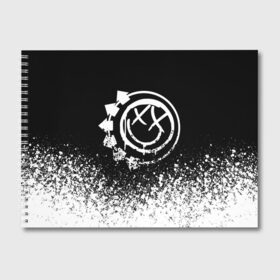 Альбом для рисования с принтом Blink-182 (7) в Тюмени, 100% бумага
 | матовая бумага, плотность 200 мг. | blink | music | rock | блинк | музыка | рок