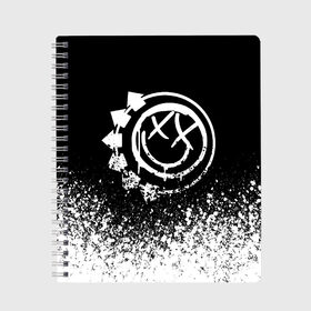 Тетрадь с принтом Blink-182 (7) в Тюмени, 100% бумага | 48 листов, плотность листов — 60 г/м2, плотность картонной обложки — 250 г/м2. Листы скреплены сбоку удобной пружинной спиралью. Уголки страниц и обложки скругленные. Цвет линий — светло-серый
 | Тематика изображения на принте: blink | music | rock | блинк | музыка | рок