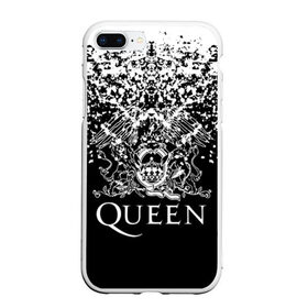 Чехол для iPhone 7Plus/8 Plus матовый с принтом QUEEN в Тюмени, Силикон | Область печати: задняя сторона чехла, без боковых панелей | queen | британская рок группа | квин | куин | кьюин | мистер робот | музыка | рами малек | рок | рок музыка | фредди меркьюри