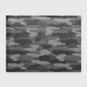 Обложка для студенческого билета с принтом ВЯЗАНЫЙ КАМУФЛЯЖ в Тюмени, натуральная кожа | Размер: 11*8 см; Печать на всей внешней стороне | camouflage | армия | военная форма | военный | вооружение | вооруженные силы | вязанный | вязаный | защита | защитный цвет | камуфляж | маскировка | серый | солдат | униформа | форма